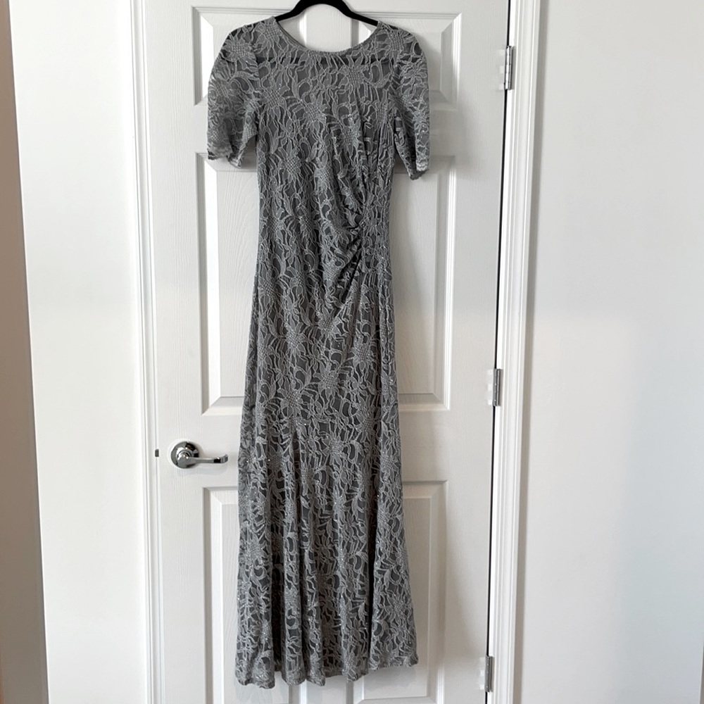 Gray Lace Dress